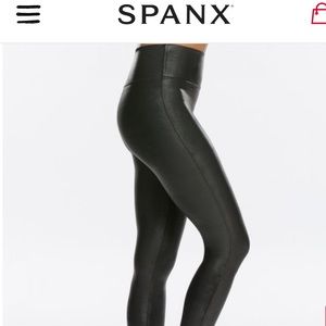 Spanx Faux Leather Leggings, XS